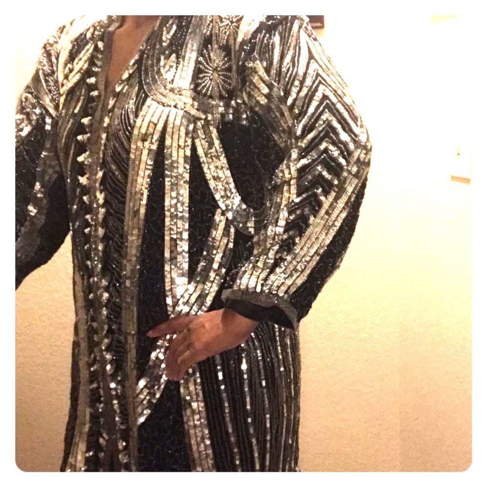 Silver Sequins jacket/dress